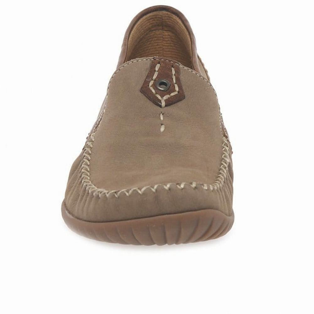 Brown Gabor California Sporty Moccasins Women Flat Shoes | IDNF-53269