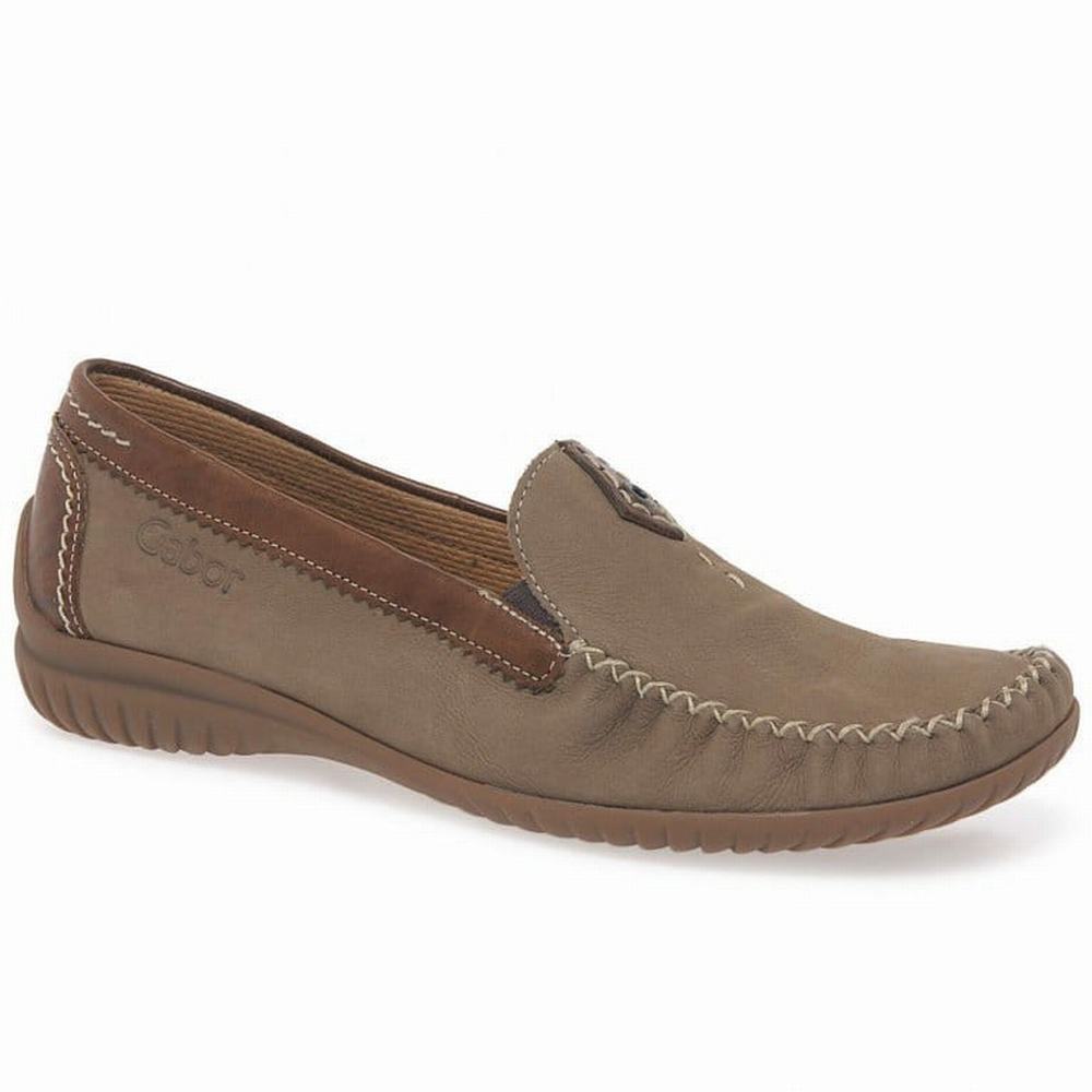 Brown Gabor California Sporty Moccasins Women Flat Shoes | IDNF-53269