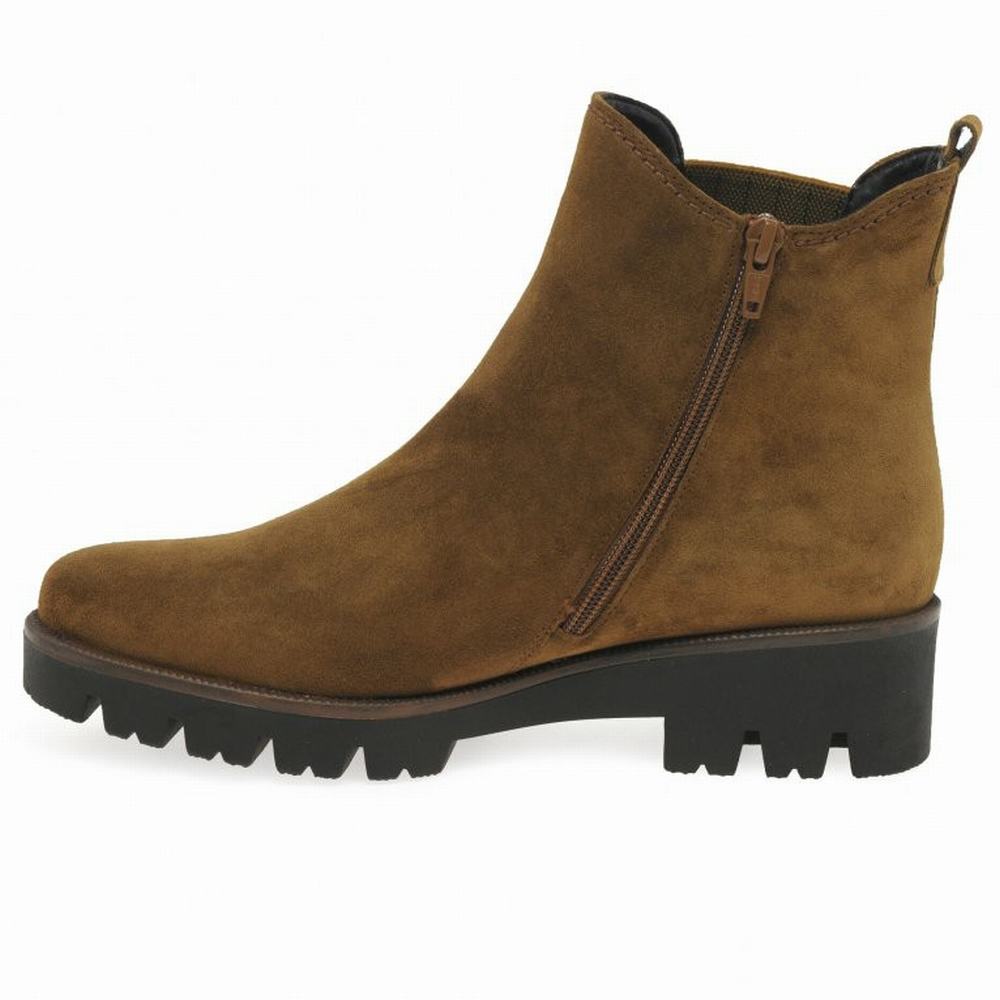 Brown Gabor Newport Women Chelsea Boots | SNQK-17280