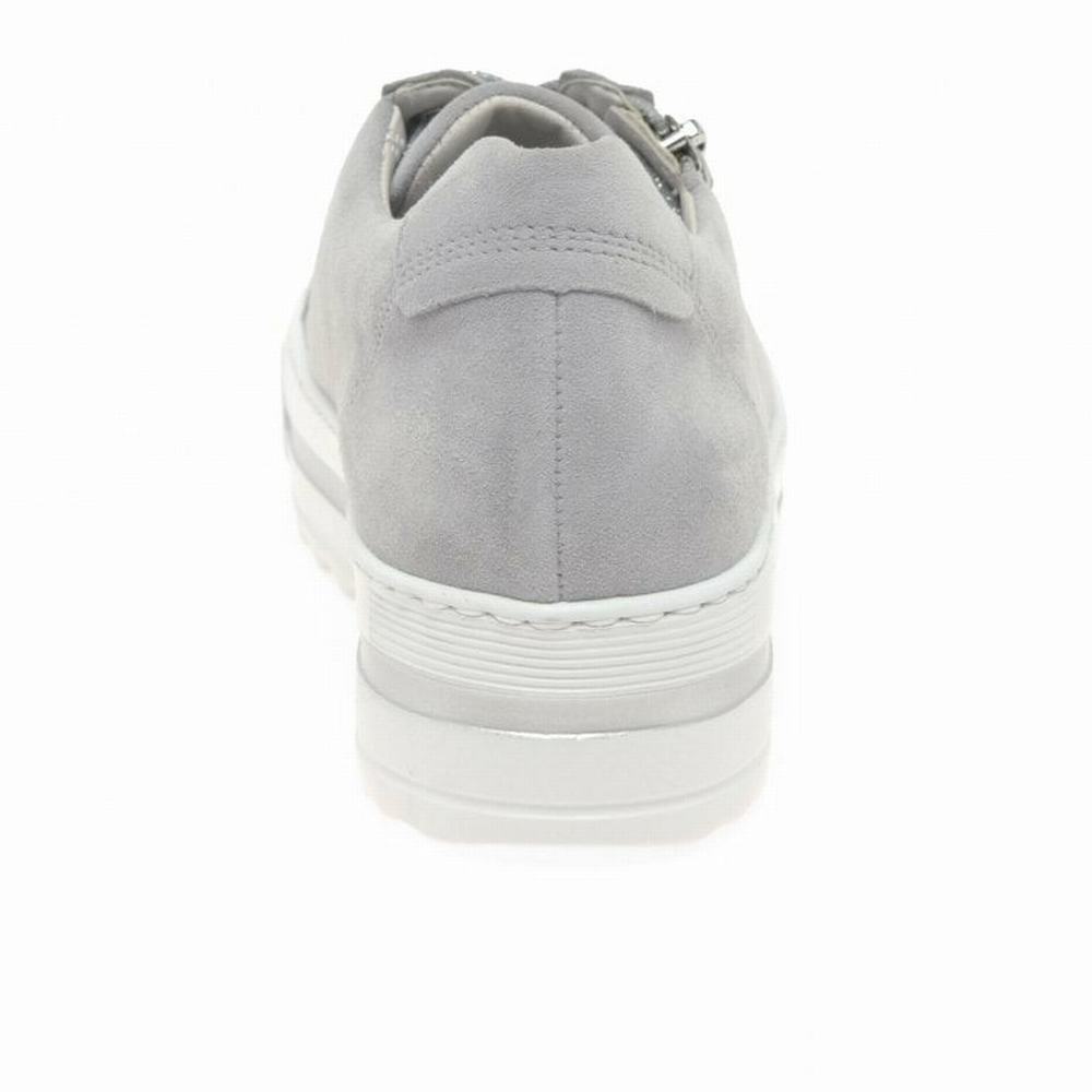 Light Grey Gabor Heather Casual Women Trainers | APJK-09624