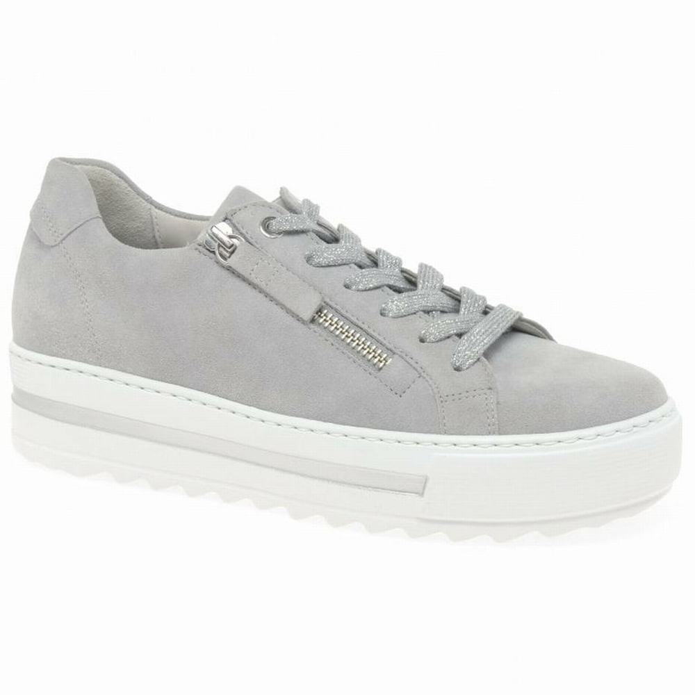 Light Grey Gabor Heather Casual Women Trainers | APJK-09624