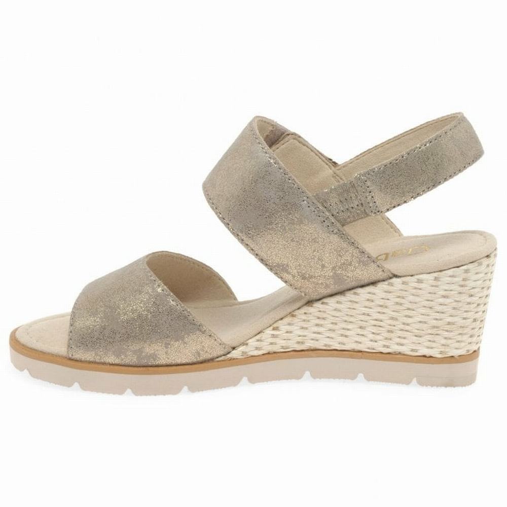 Metal Gabor Porter Women Wedge Sandals | HDLS-86041