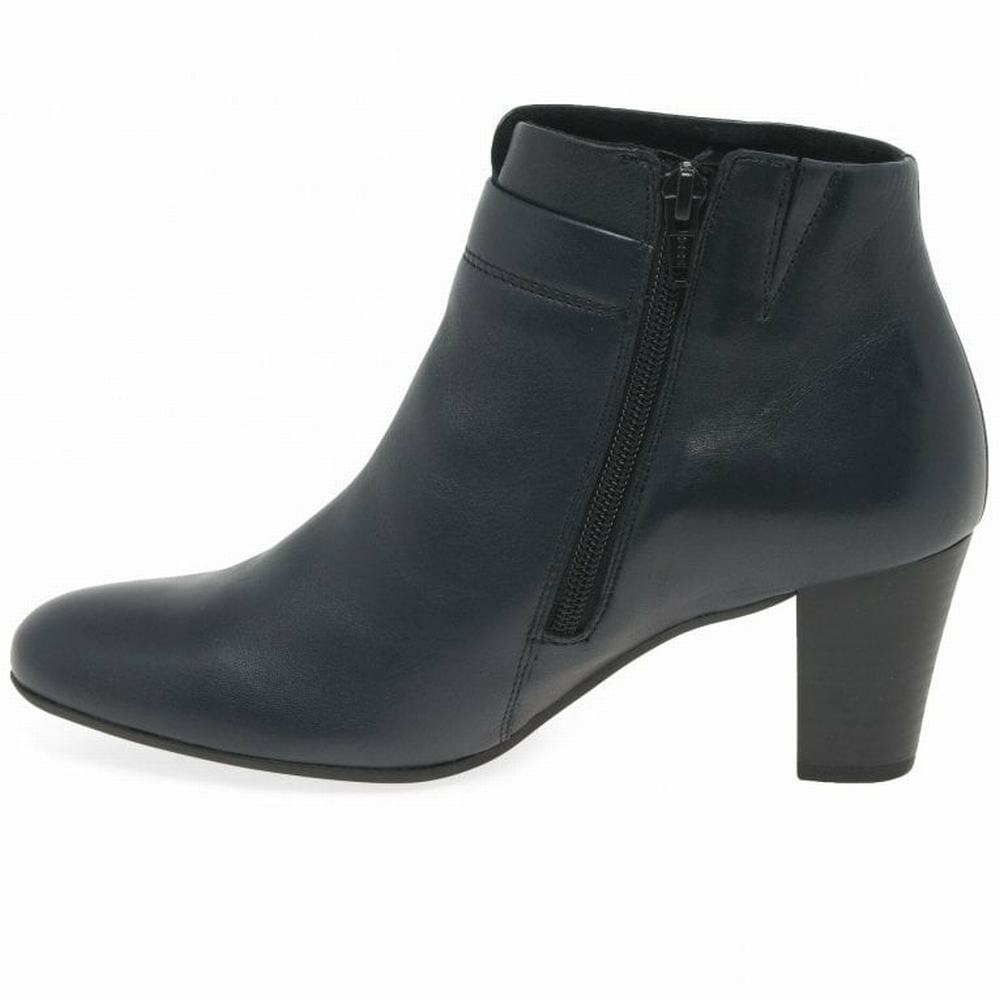 Navy Gabor Matlock Women Ankle Boots | KARB-70381