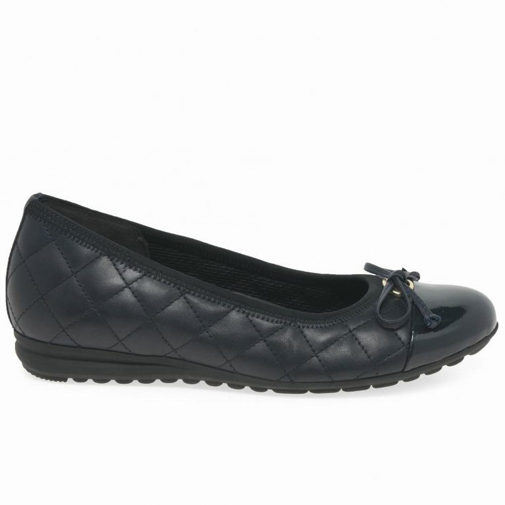 Navy Gabor Snowdrop Women Ballet Pumps | SCTH-30672