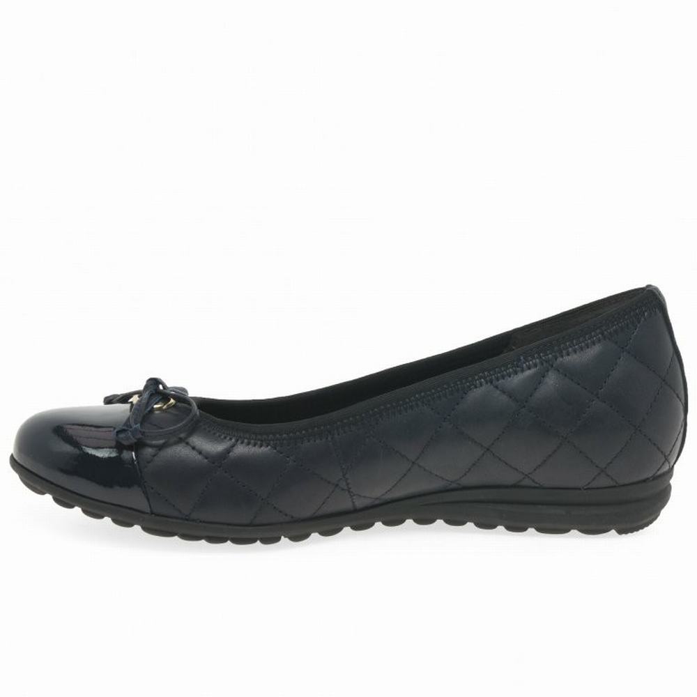 Navy Gabor Snowdrop Women Ballet Pumps | SCTH-30672