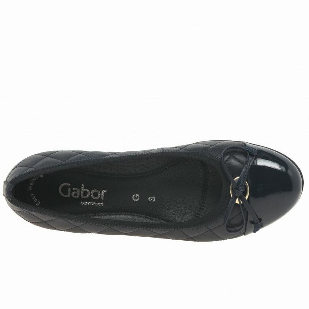 Navy Gabor Snowdrop Women Ballet Pumps | SCTH-30672