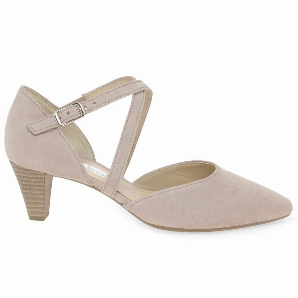 Rose Gabor Callow Modern Cross Strap Court Women Heels | HGMP-46187