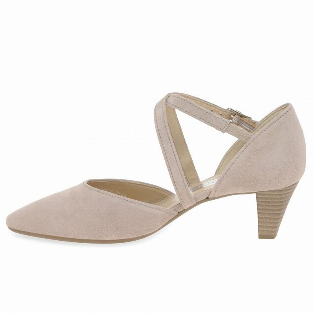 Rose Gabor Callow Modern Cross Strap Court Women Heels | HGMP-46187