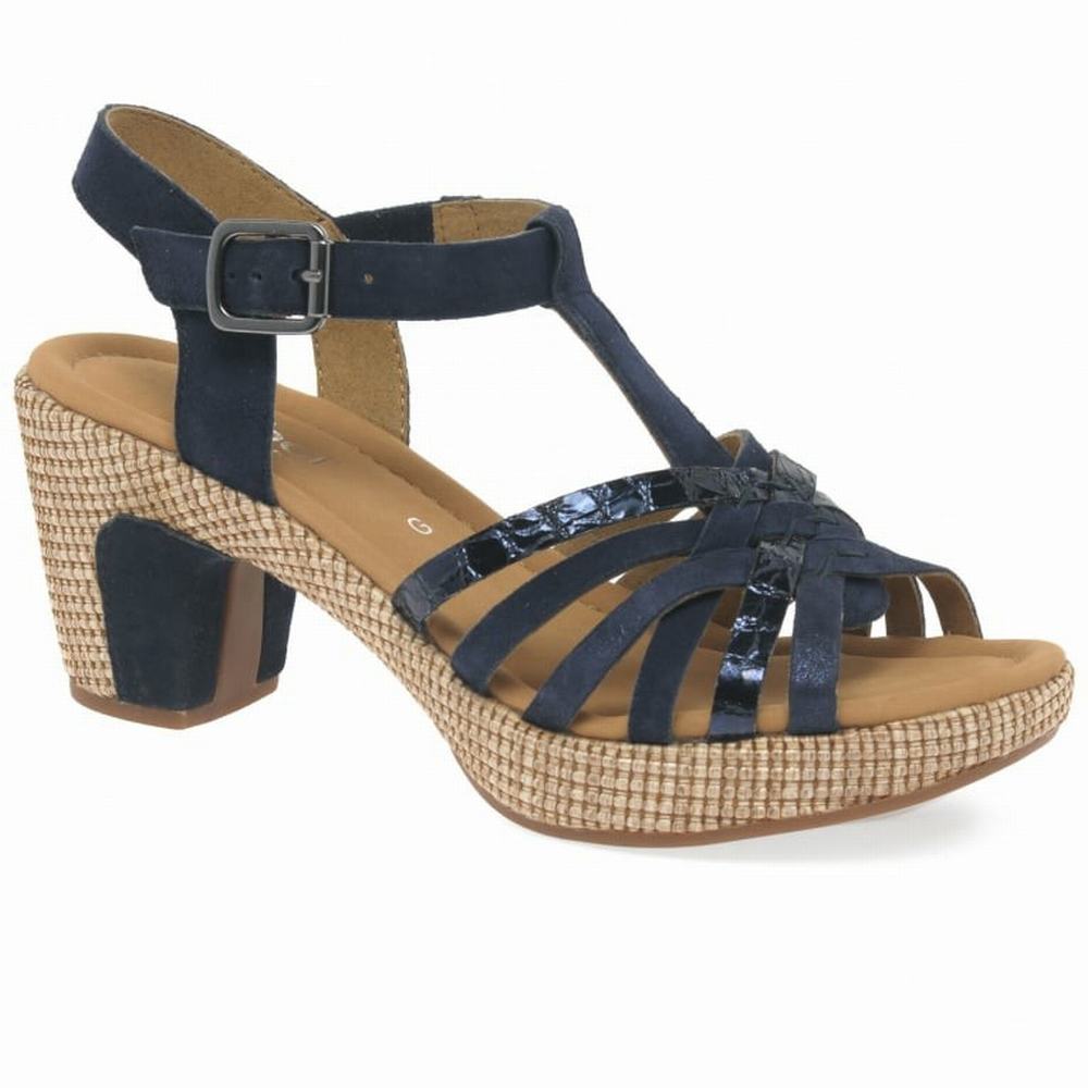 Snake Gabor Cheri Women Heeled Sandals | PYQI-76250