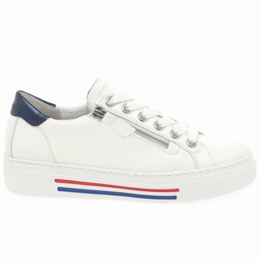 White Gabor Campus Women Trainers | ZMKW-85240