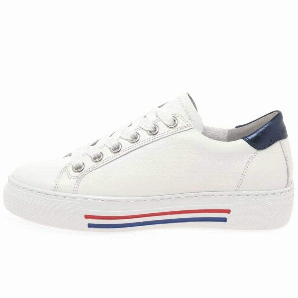 White Gabor Campus Women Trainers | ZMKW-85240