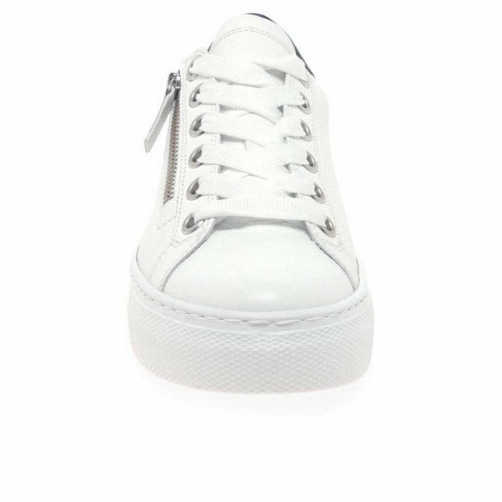 White Gabor Campus Women Trainers | ZMKW-85240