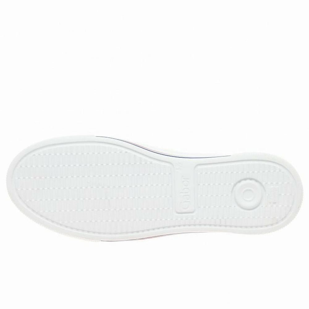 White Gabor Campus Women Trainers | ZMKW-85240