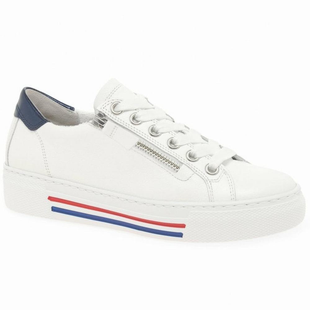 White Gabor Campus Women Trainers | ZMKW-85240