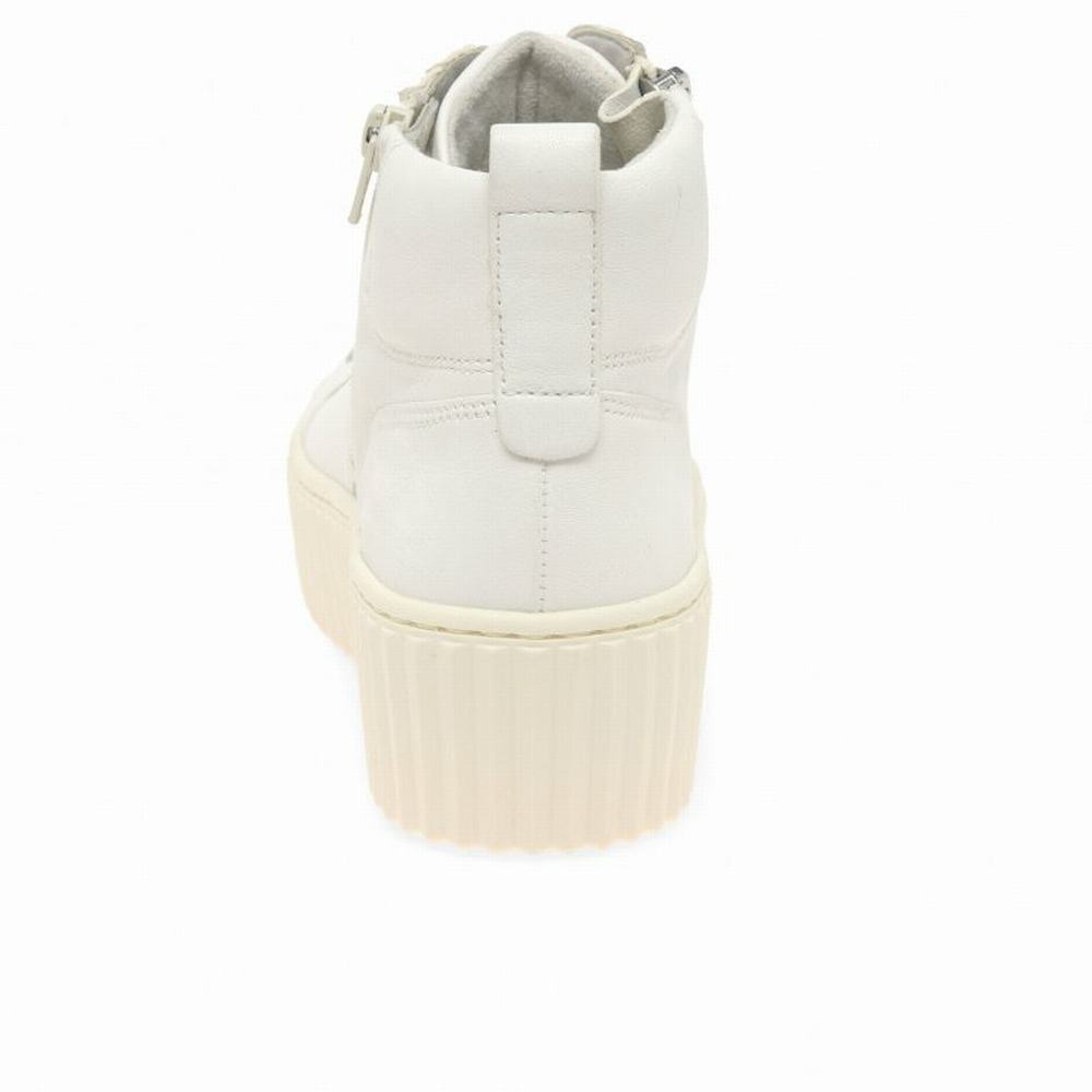 White Gabor Debbie Women Trainers | LAYG-34816