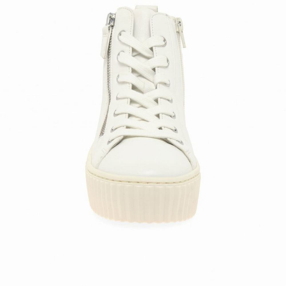 White Gabor Debbie Women Trainers | LAYG-34816