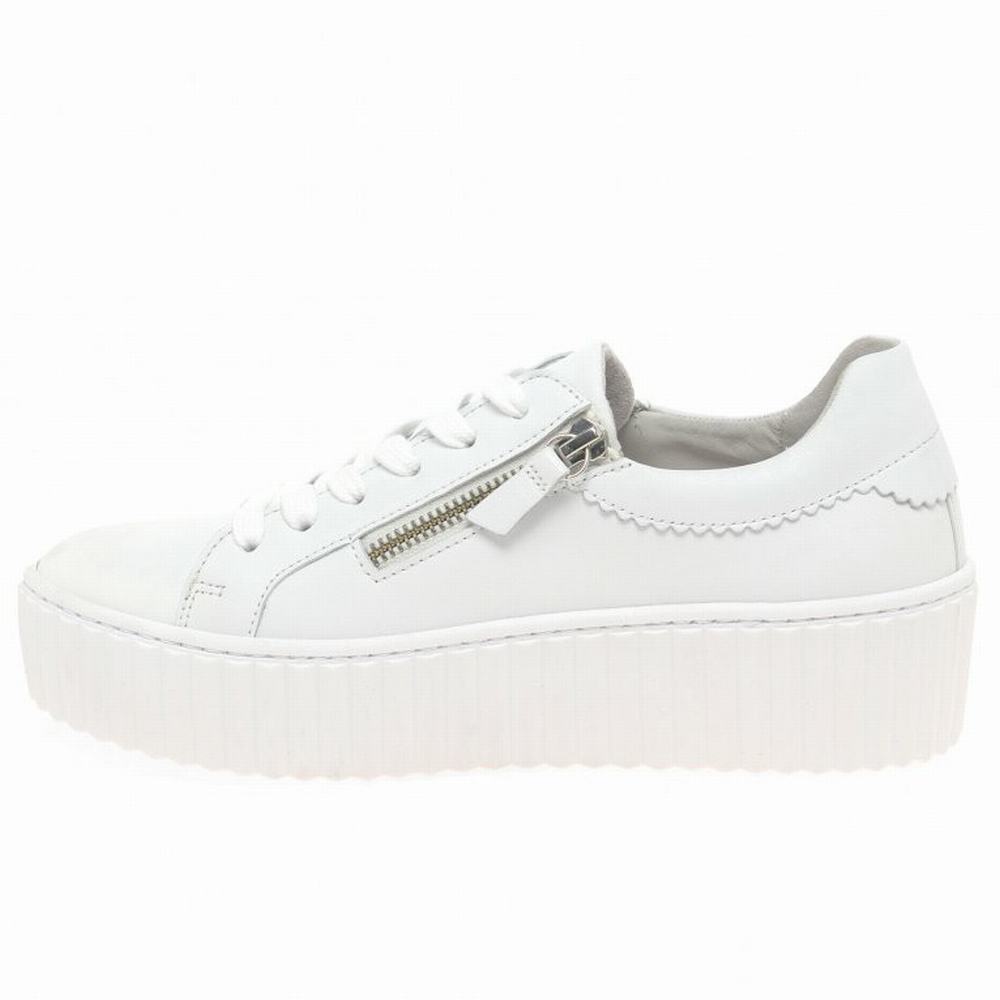 White Gabor Dolly Women Trainers | UOGL-01295