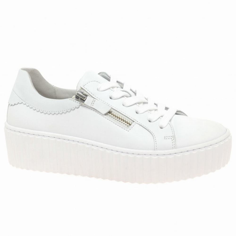 White Gabor Dolly Women Trainers | UOGL-01295