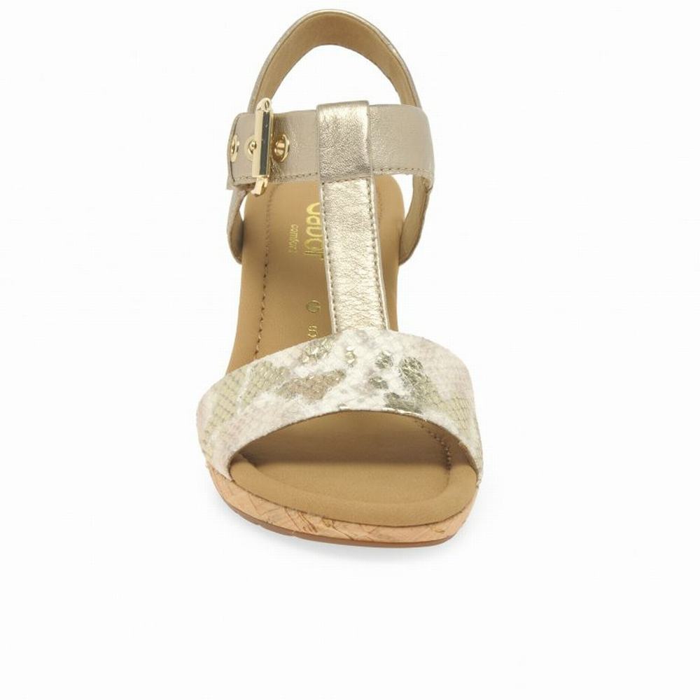 White Gabor Karen Modern Women Heeled Sandals | ULEW-40835