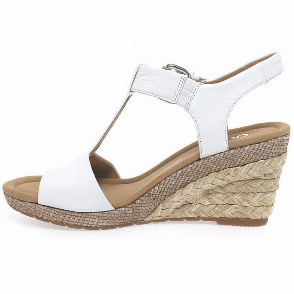 White Gabor Karen Modern Women Heeled Sandals | ZCPJ-76401