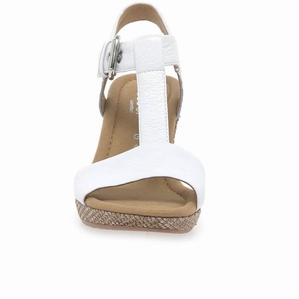 White Gabor Karen Modern Women Heeled Sandals | ZCPJ-76401