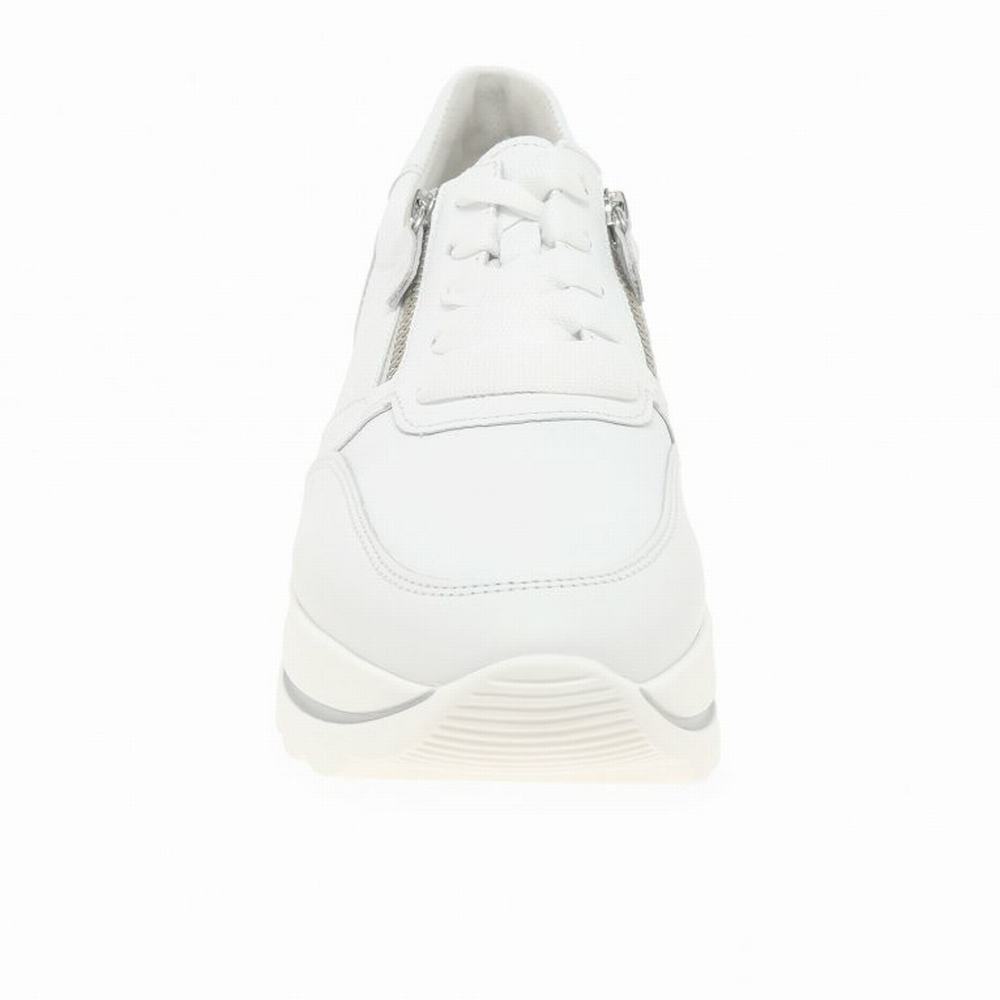 White Gabor Lancer Women Trainers | QCGN-73609