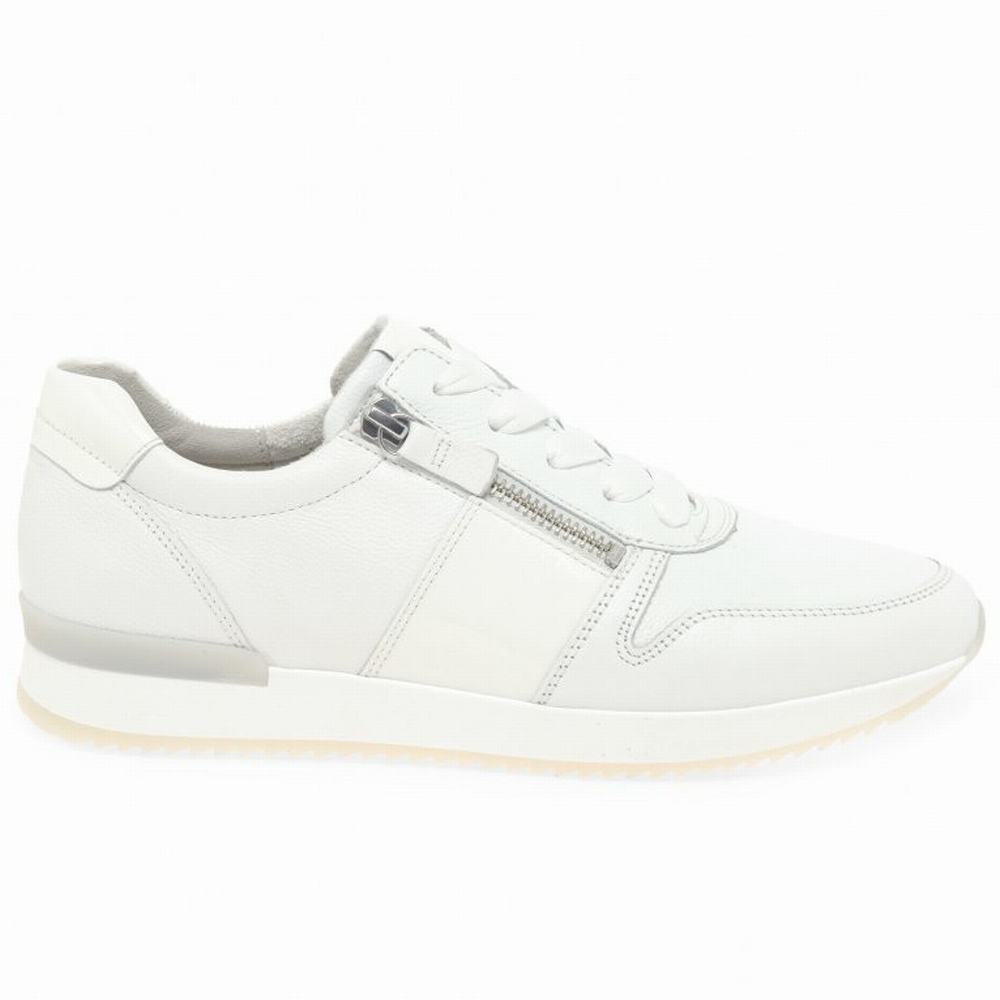 White Gabor Lulea Casual Women Trainers | ZXGV-70451