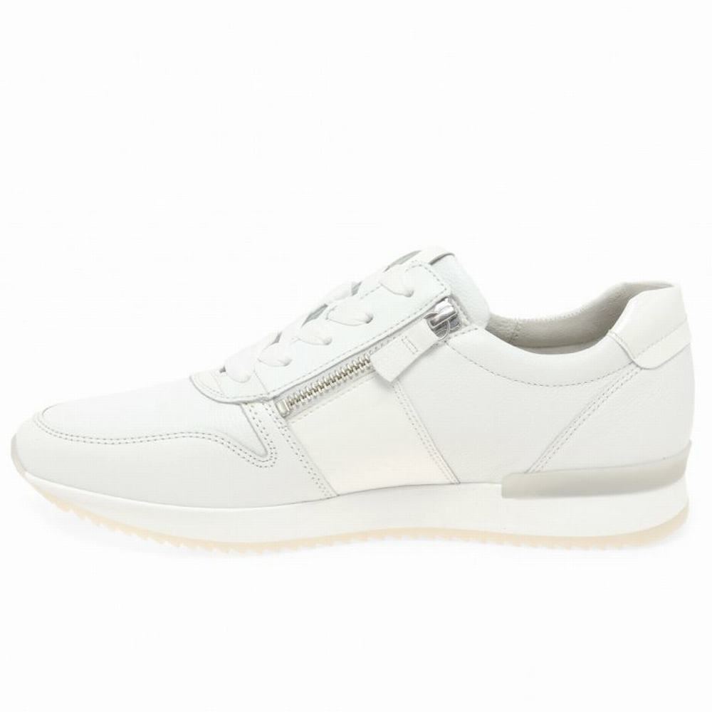 White Gabor Lulea Casual Women Trainers | ZXGV-70451