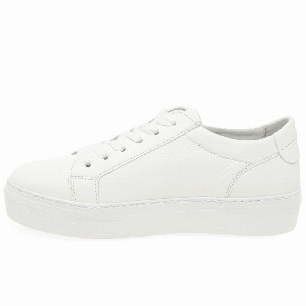 White Gabor Michaela Women Trainers | IBFW-10589