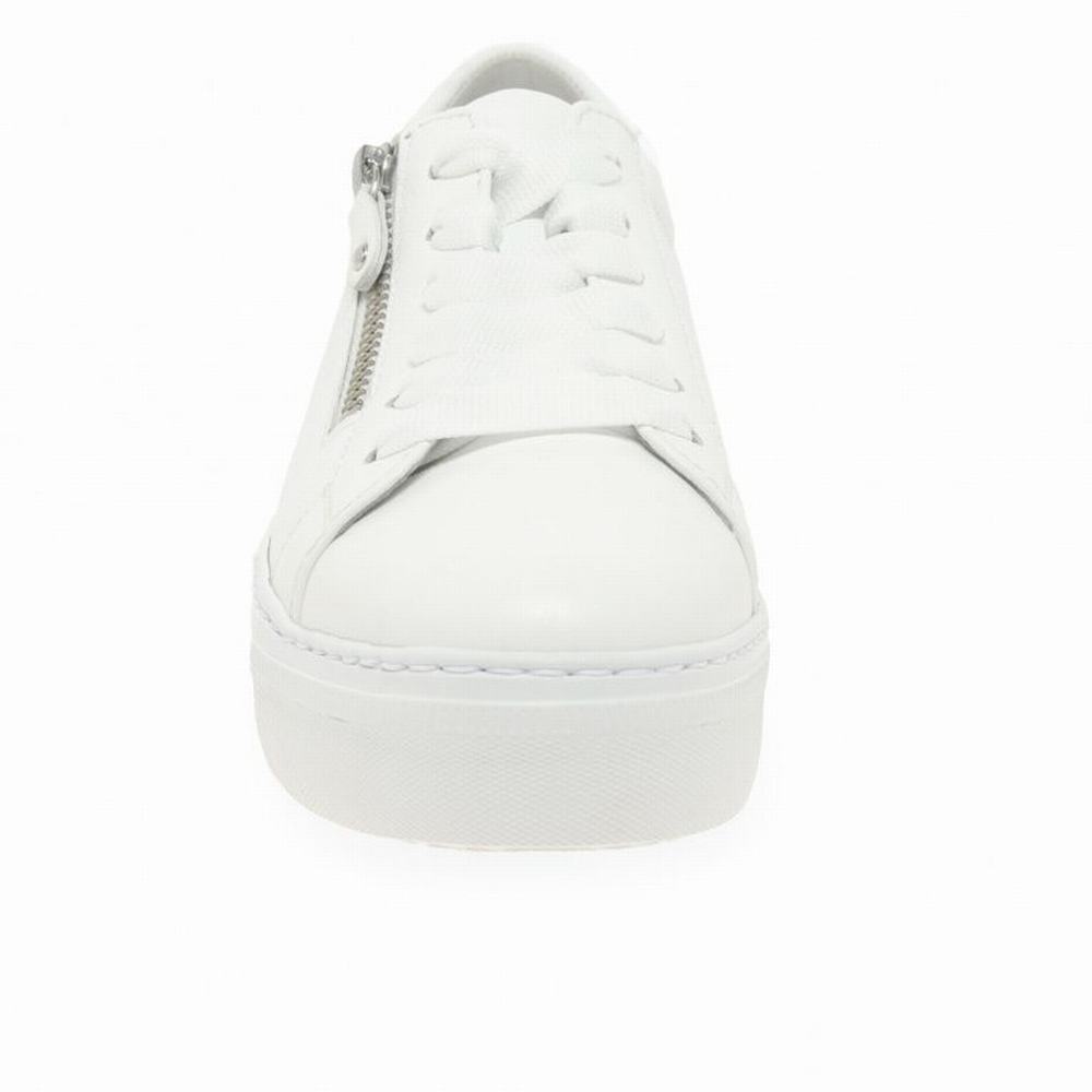 White Gabor Michaela Women Trainers | IBFW-10589