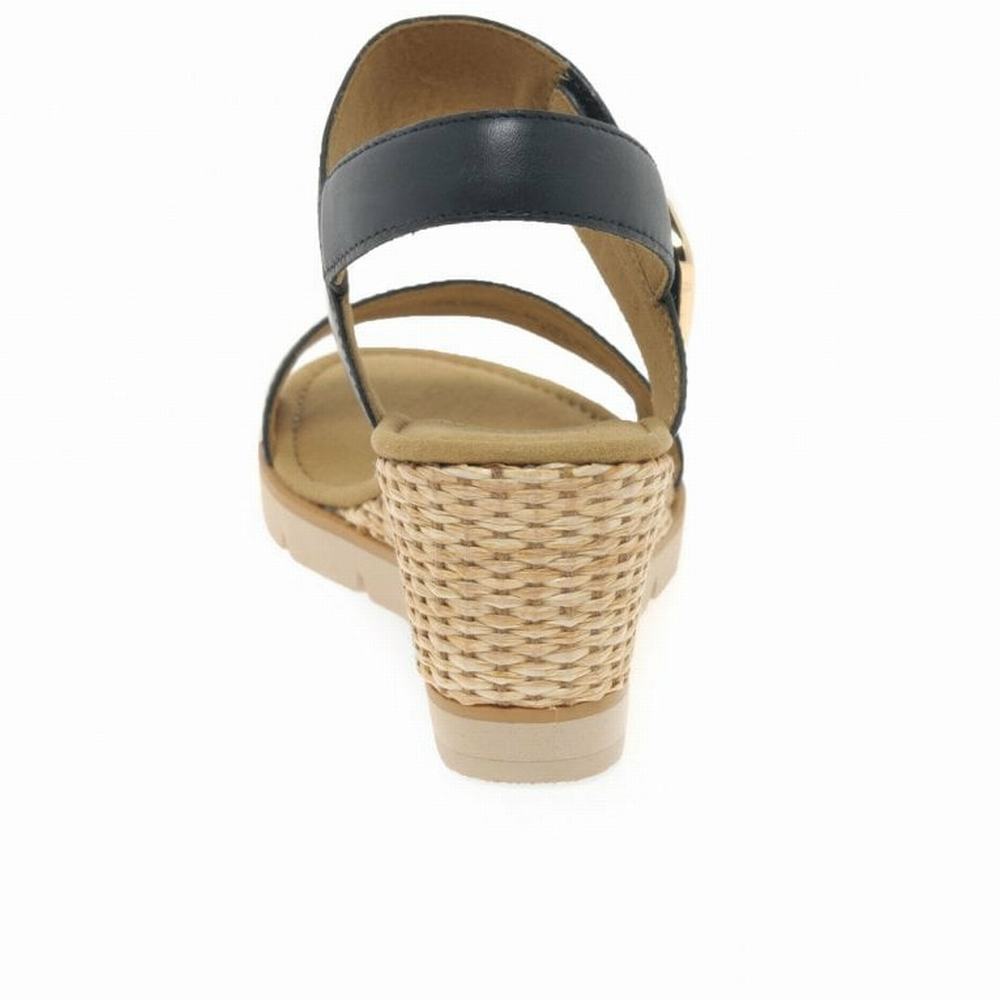 White Gabor Porter Women Wedge Sandals | RJLA-12854