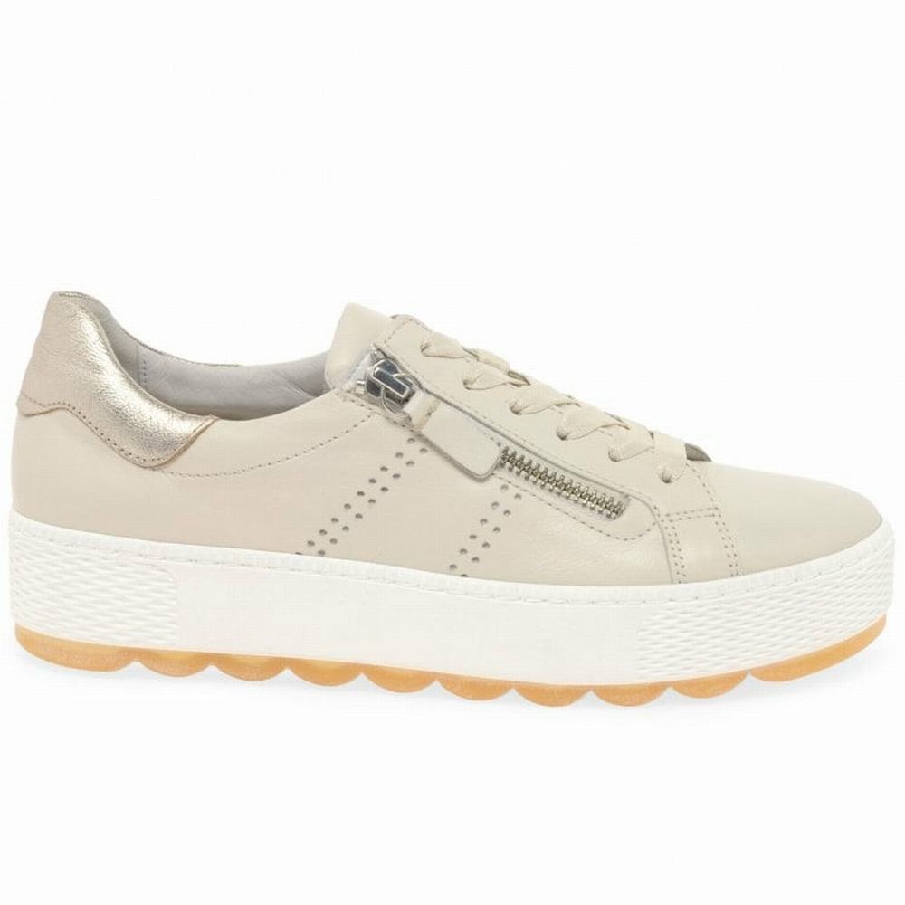 White Gabor Quench Casual Women Trainers | DKHA-48762