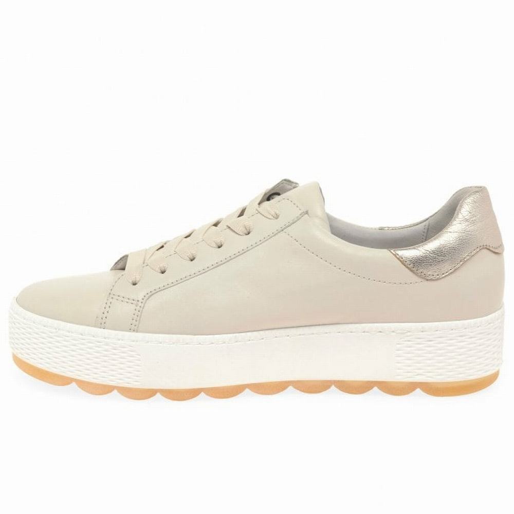 White Gabor Quench Casual Women Trainers | DKHA-48762