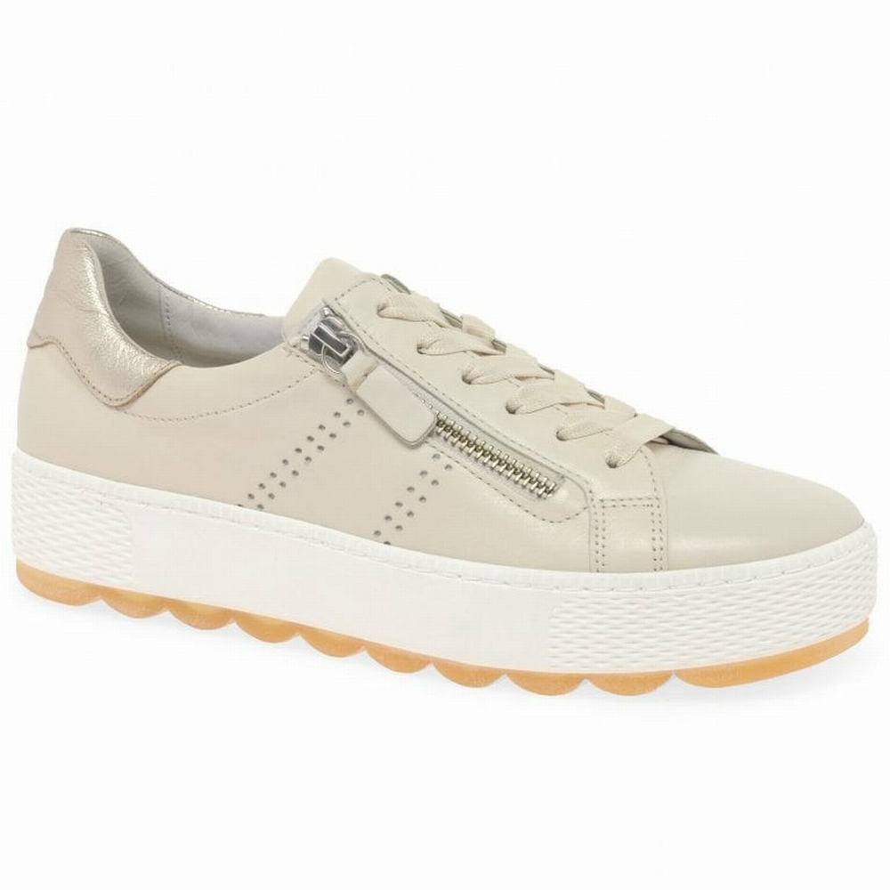 White Gabor Quench Casual Women Trainers | DKHA-48762