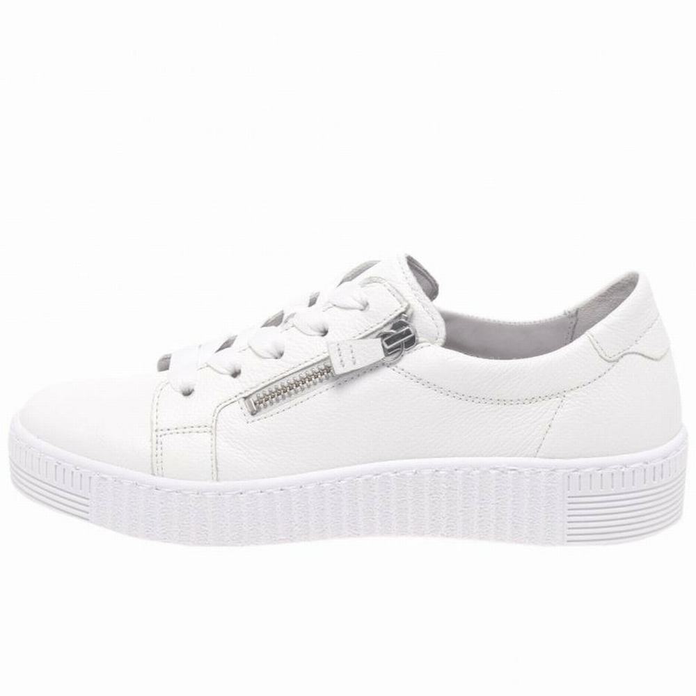 White Gabor Wisdom Casual Women Trainers | QHMI-39847