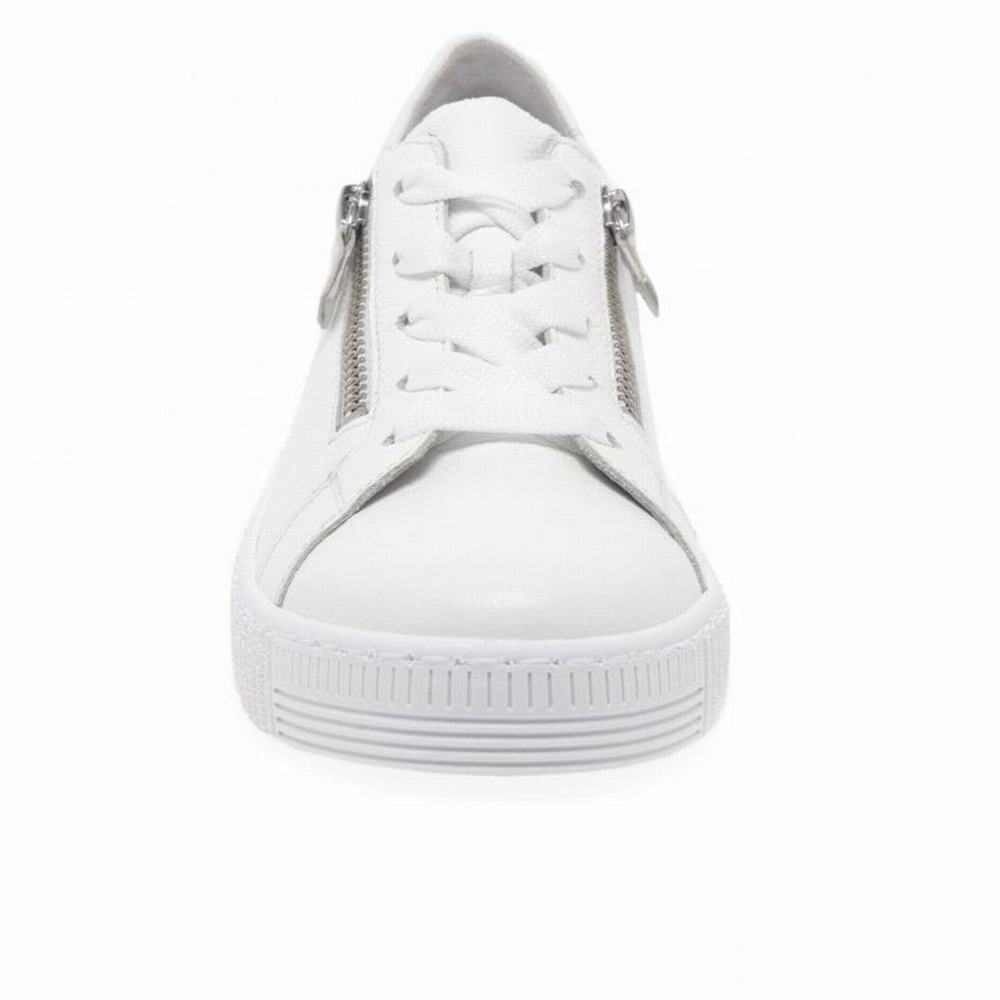 White Gabor Wisdom Casual Women Trainers | QHMI-39847